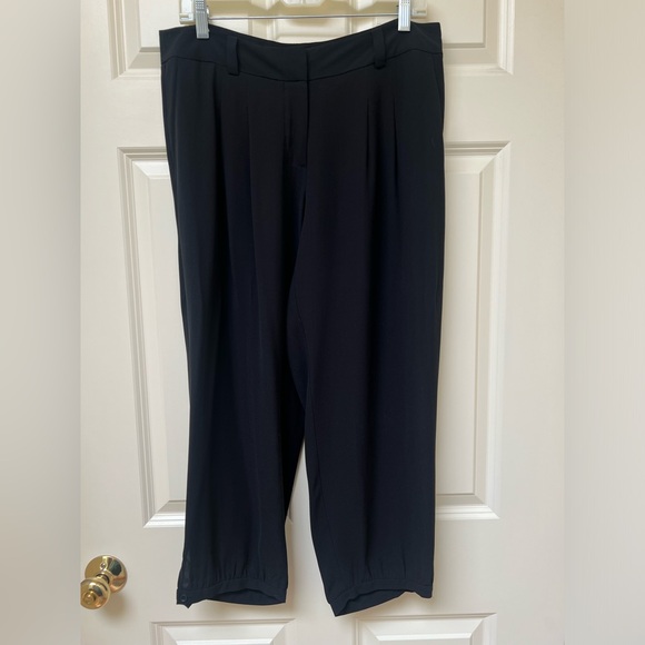 Eileen Fisher Pants - Eileen Fisher 100% Silk Pleated Ankle Pants